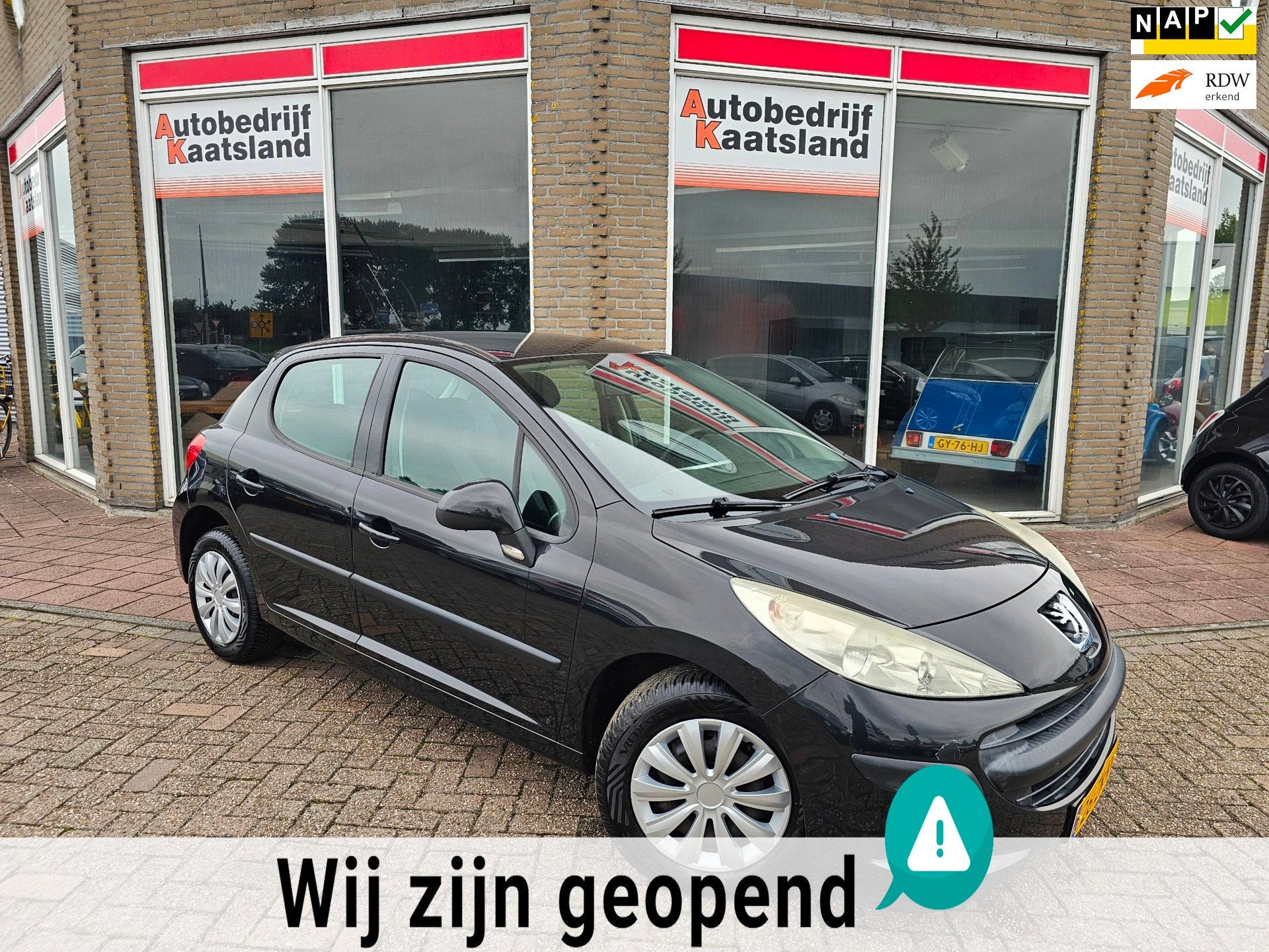 Peugeot 207 1.4 VTi Cool 'n Blue - Airco - Cruise control, Voorwielaandrijving, Stof, Gebruikt, Zwart