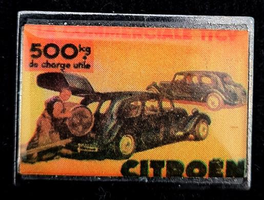 Citroën 11CV advertentie pin, Verzenden, Nieuw, Transport, Speldje of Pin