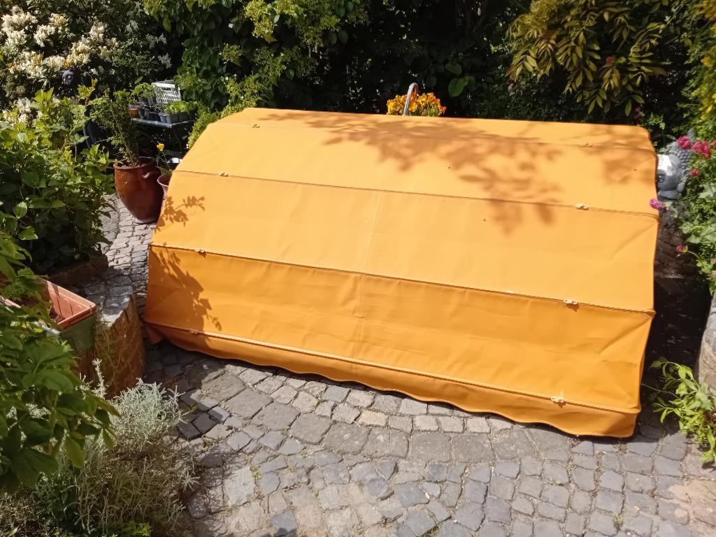 Oranje Markies kozijnbreed 2 mtr, Tuin en Terras, Zonneschermen, Ophalen, Markies, Minder dan 150 cm, Minder dan 250 cm