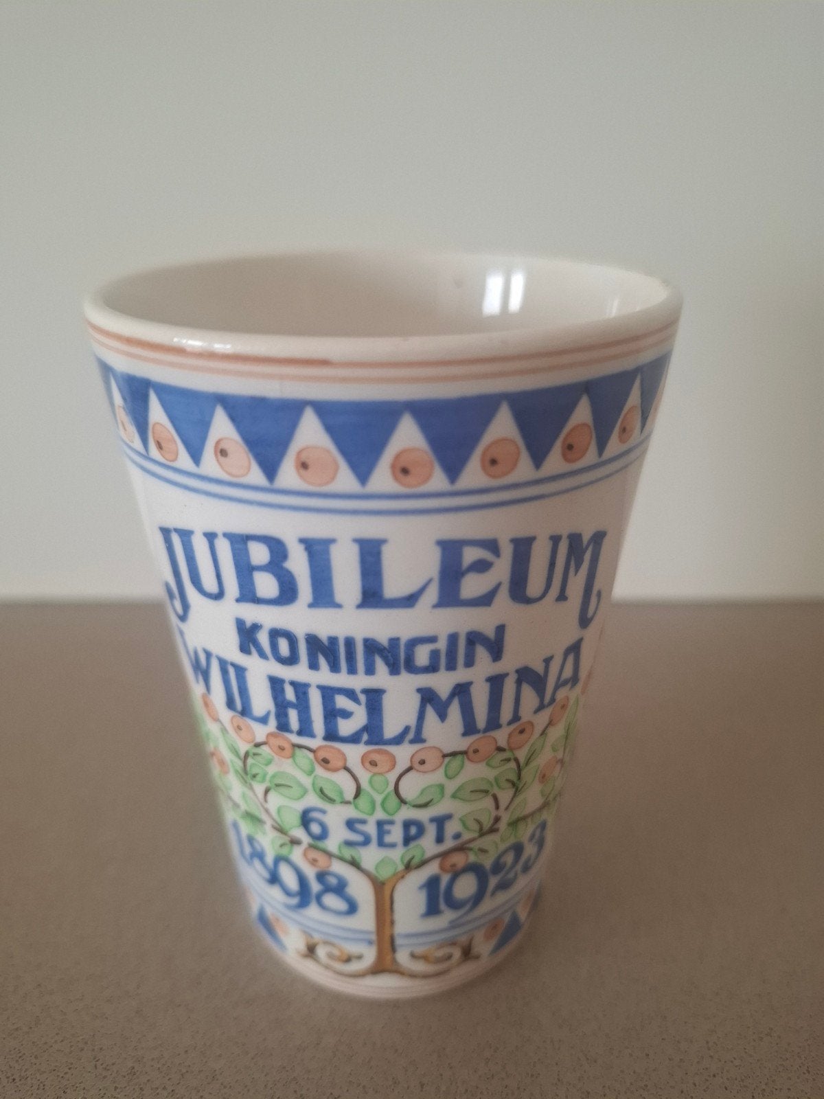 Jubileum Beker Koningin Wilhelmina 1898-1923, Ophalen of Verzenden