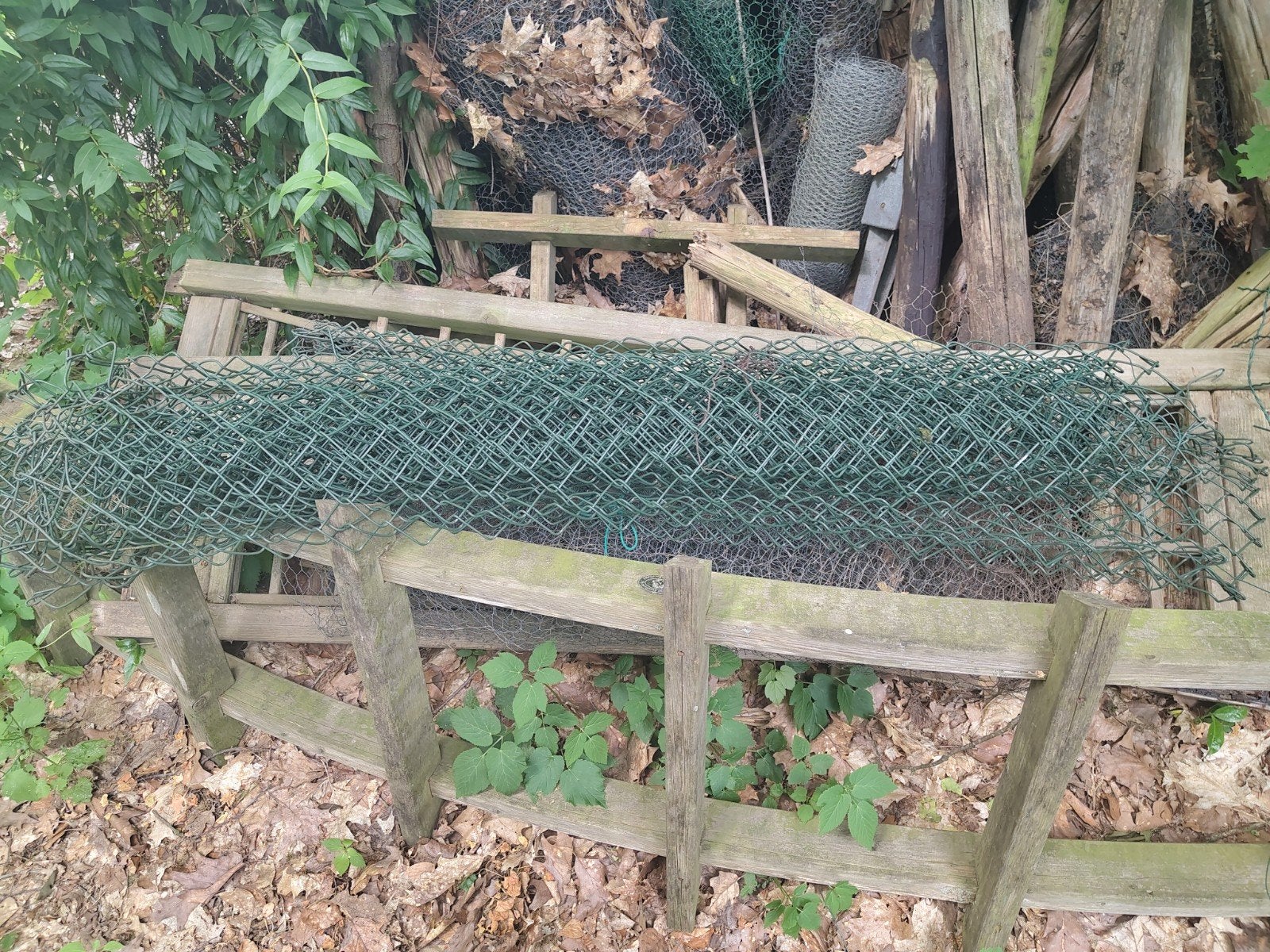 Harmonicagaas - Groen gaas voor diverse toepassingen, Tuin en Terras, Gaas en Draad, Ophalen, Gebruikt, 20 meter of meer, Gaas