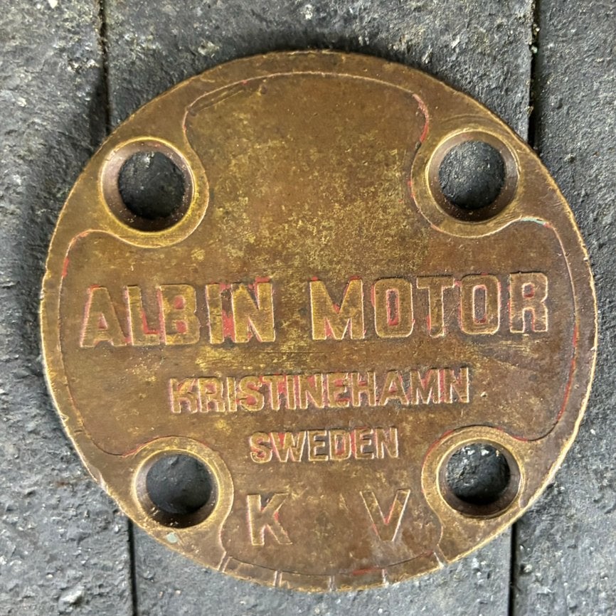 Albin motor koud/warm plaatje, Olja vuldop en peilstok, Ophalen of Verzenden, Motor en Techniek