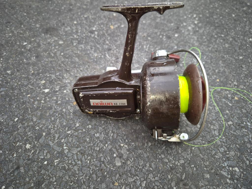 Daiwa 7700 vintage molen, Ophalen of Verzenden, Gebruikt, Molen