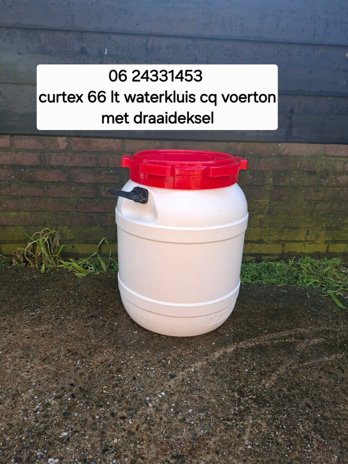 Curtex voederton 66 lt als nieuw, Dieren en Toebehoren, Dierenvoeding, Ophalen