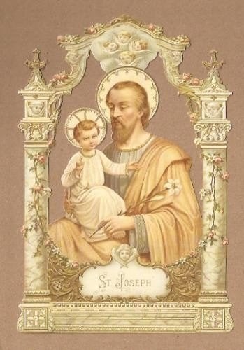 Religieus: Sint Joseph poezieplaatjes 5153, Verzamelen, Ophalen of Verzenden