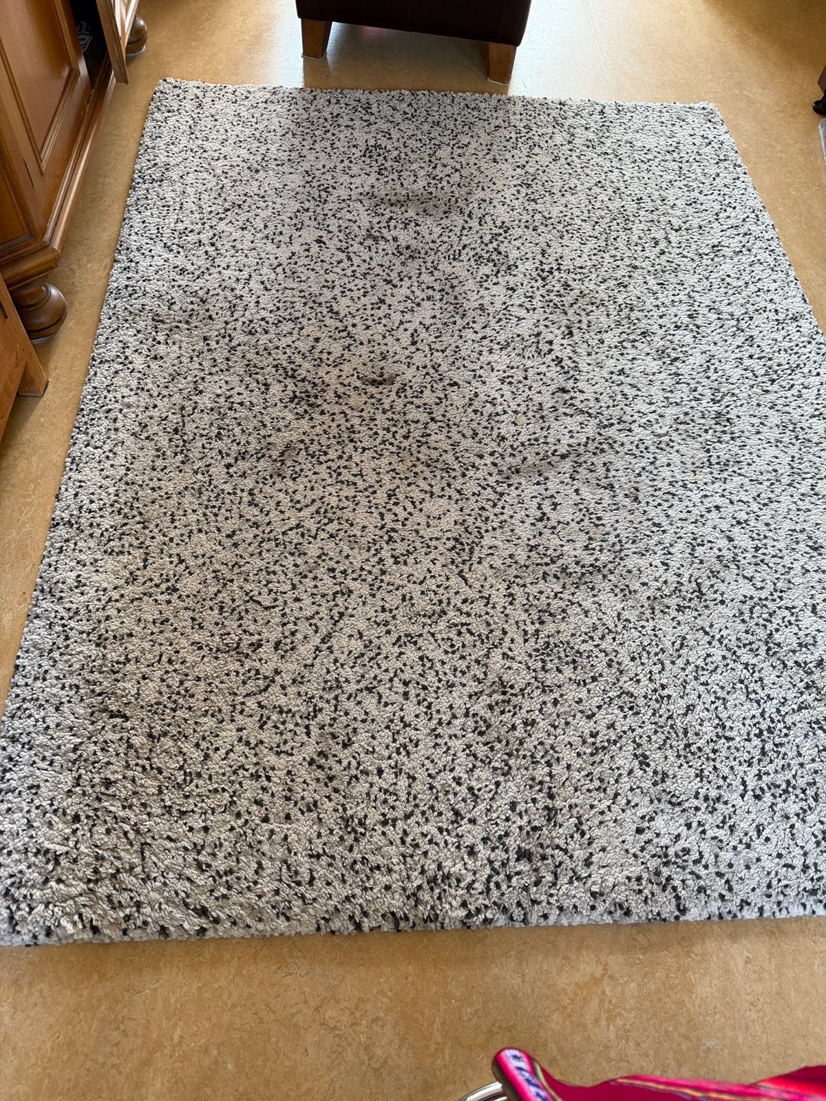 Vloerkleed Vindum Ikea, Ophalen, Gebruikt, Beige, 150 tot 200 cm