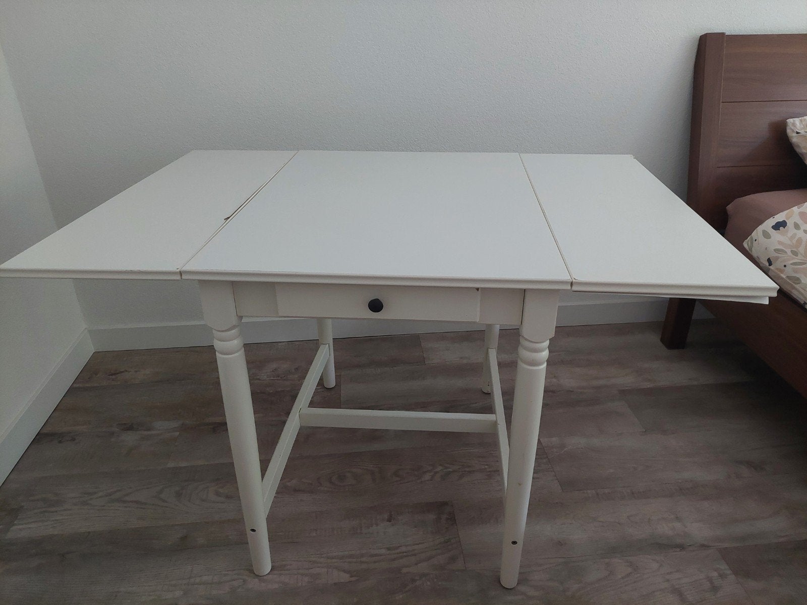 Uitklapbaar tafeltje, Ophalen, Gebruikt, 100 tot 150 cm, 50 tot 100 cm
