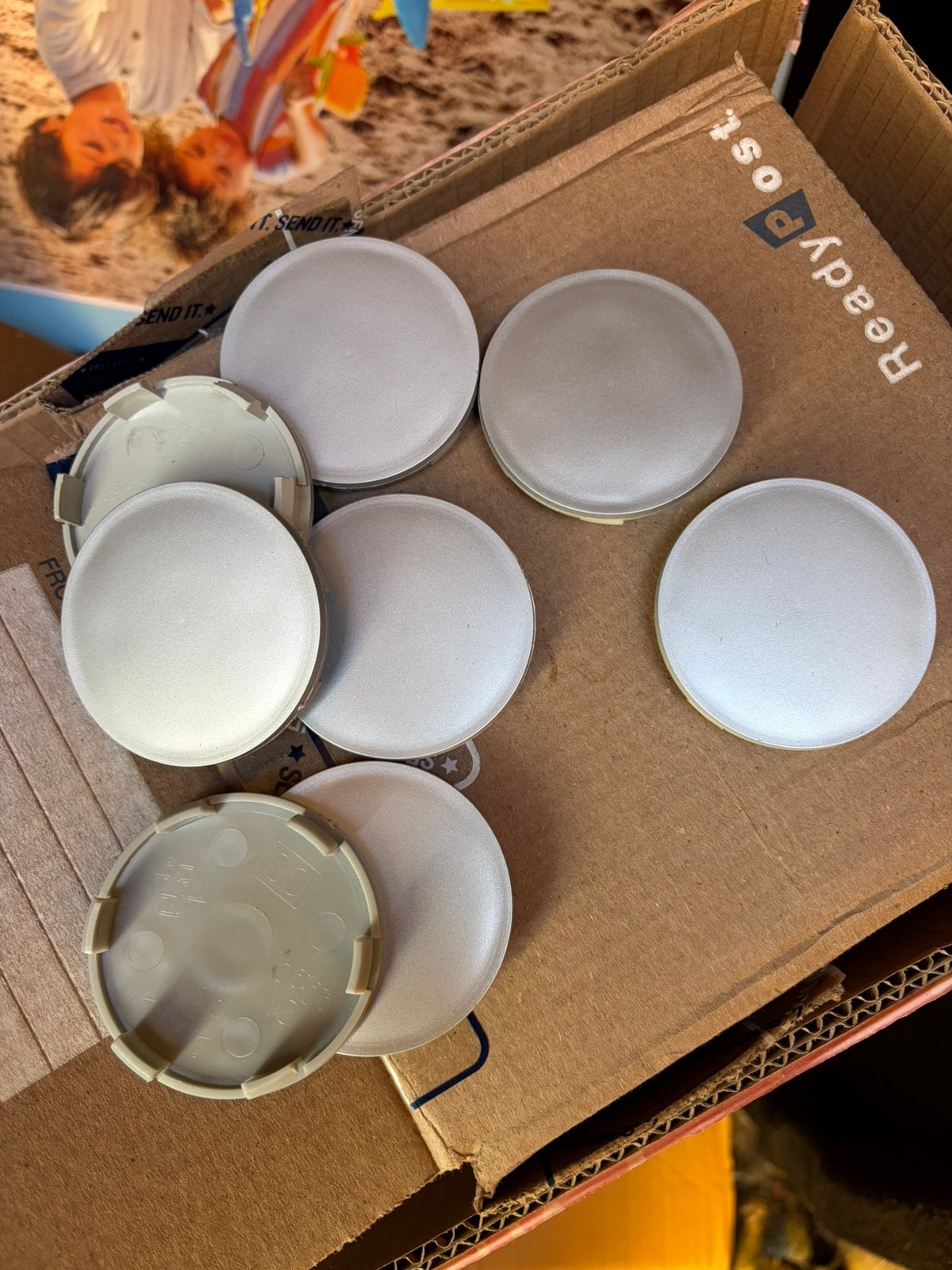 Blanko velgen naafkappen buitenmaat 62mm, Ophalen of Verzenden, Zo goed als nieuw