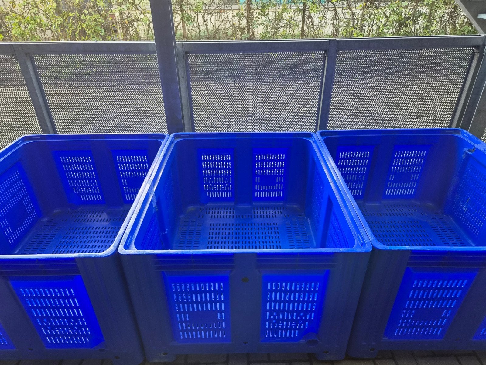 3 x palletbox, Gebruikt, 100 cm of meer, 60 cm of meer, Bak of Kist