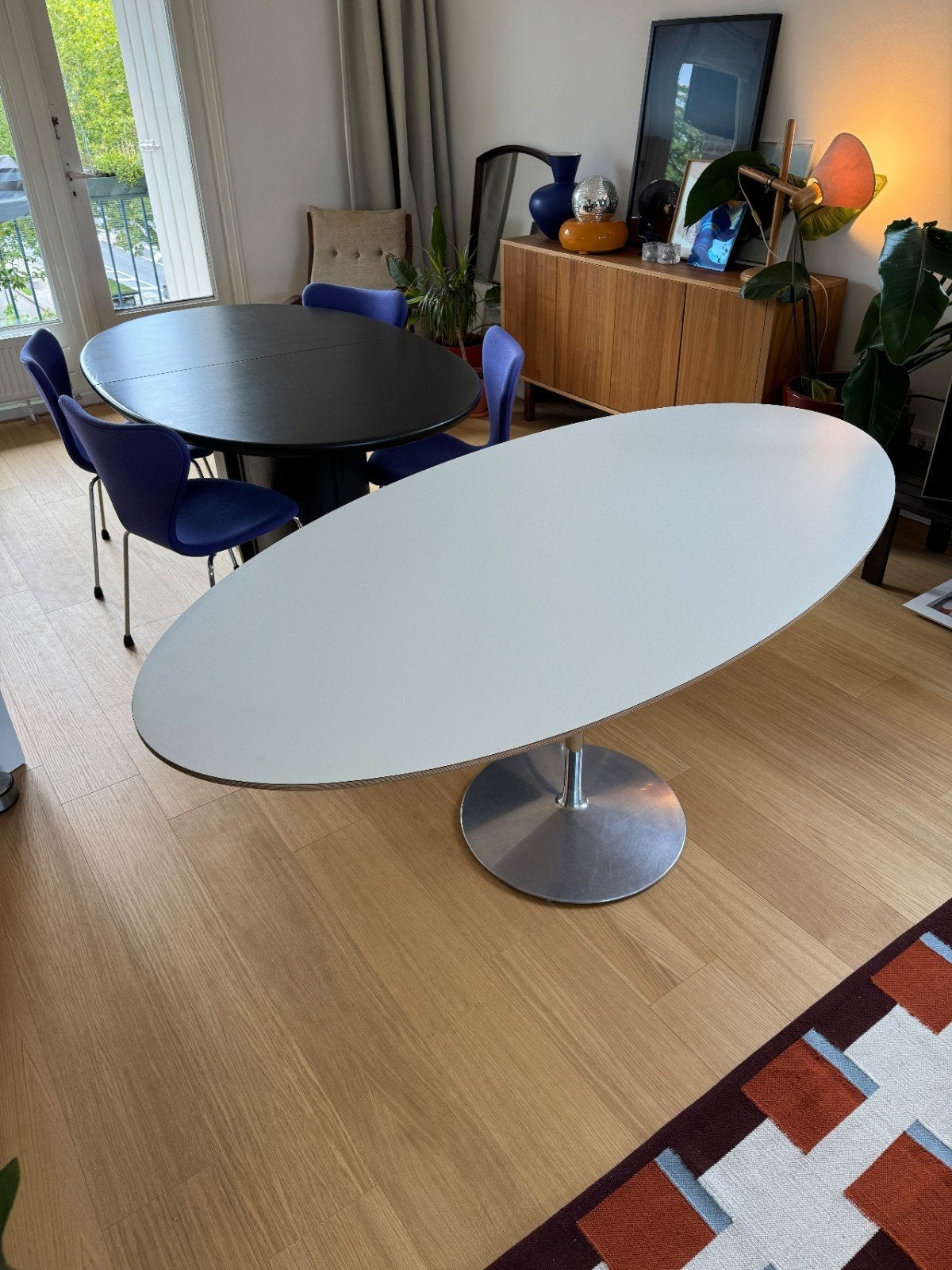 Artifort Circle eettafel 180 x 90 cm, Ophalen, Gebruikt, 50 tot 100 cm, 150 tot 200 cm