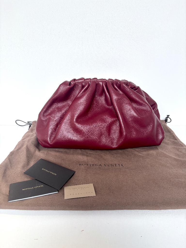 BOTTEGA VENETA Rood leer NIEUW pouch tas bag, Ophalen of Verzenden, Nieuw, Rood, Handtas