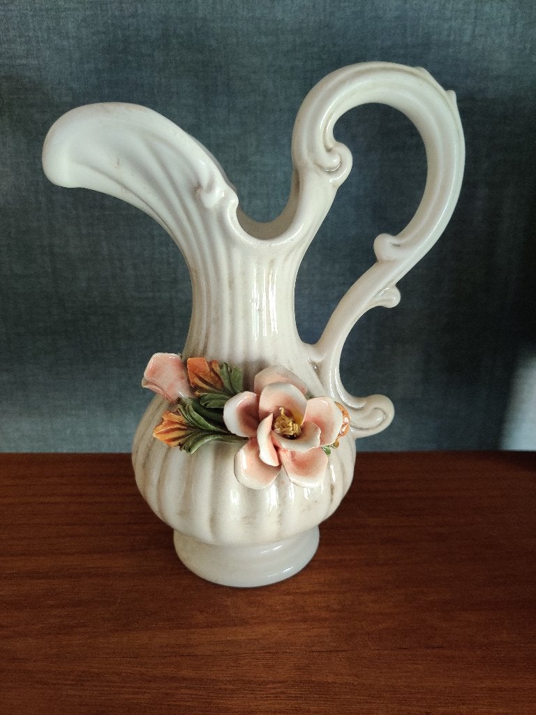 vintage keramieken vaas italiaans Este Pottery gemerkt, Antiek en Kunst, Ophalen of Verzenden