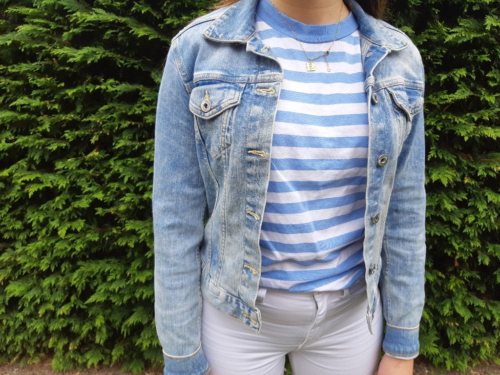 Stoer spijkerjasje LOGG maat 32, Ophalen of Verzenden, Zo goed als nieuw, Maat 34 (XS) of kleiner, Blauw