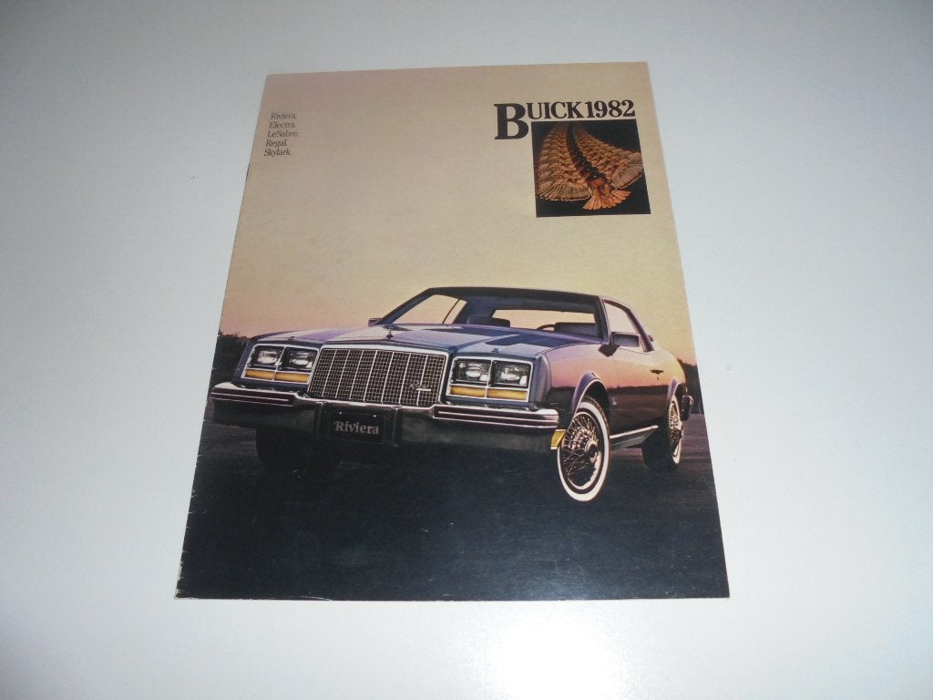 brochure Buick model line up  1982, Ophalen of Verzenden, Zo goed als nieuw, Overige merken