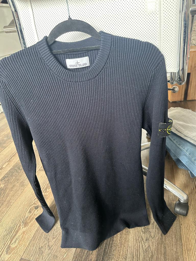Stone Island Trui Heren - Strakke Pasvorm - Maat L, Ophalen of Verzenden, Zo goed als nieuw, Maat 52/54 (L), Zwart