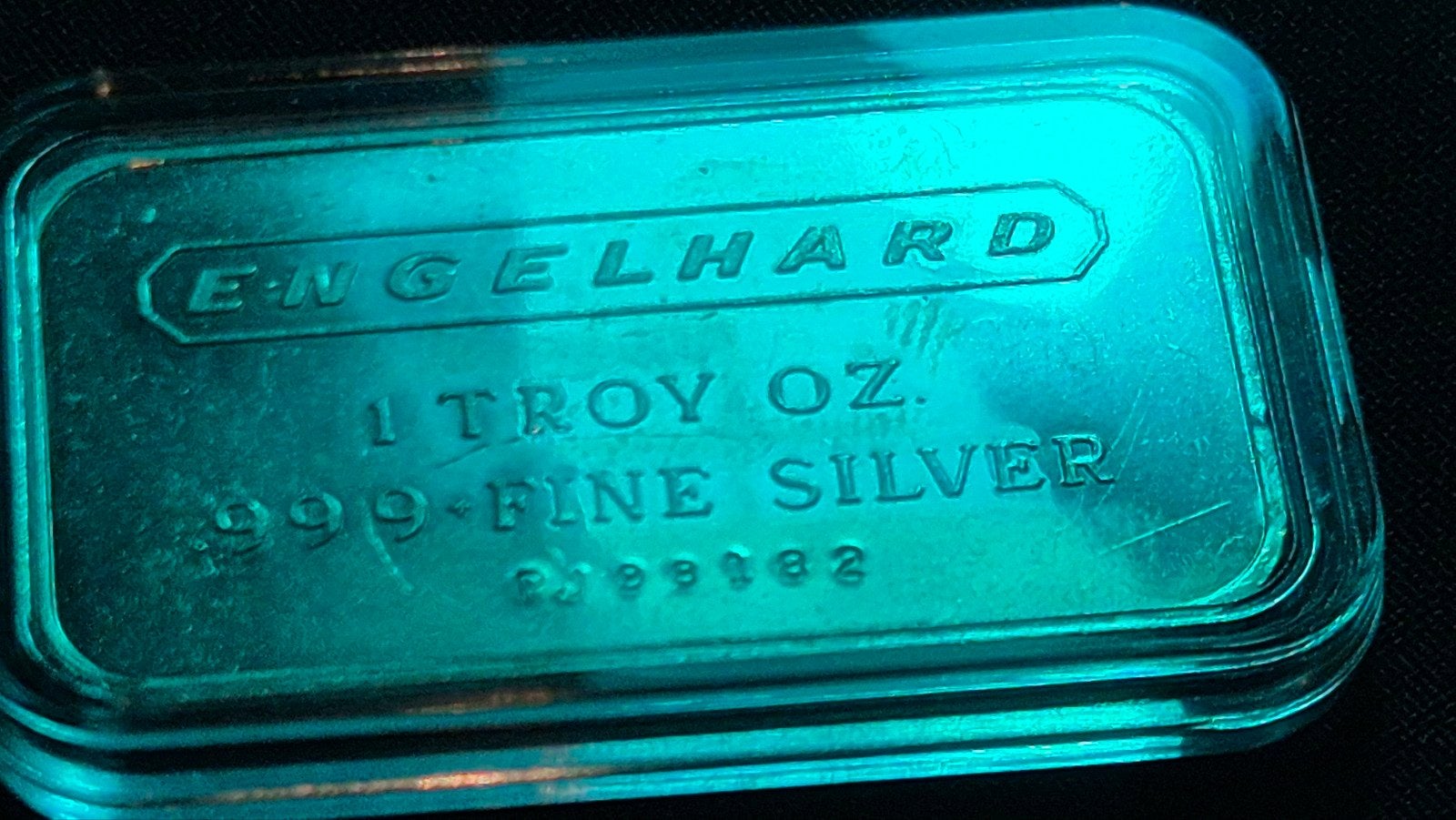 Engelhard, Vintage 1 oz Silver Bar USA. Zilverbaar. Zilver., Verzenden, Zilver