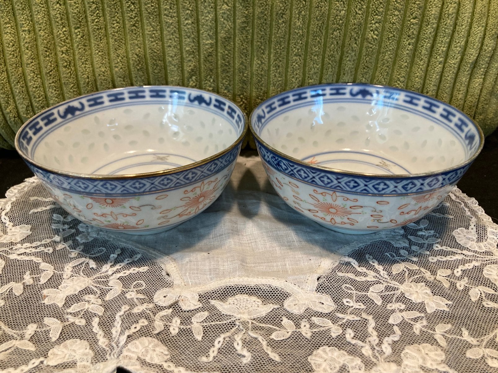 Chinees rijstkorrel  schaaltje (260826), Ophalen of Verzenden, Gebruikt, Porselein