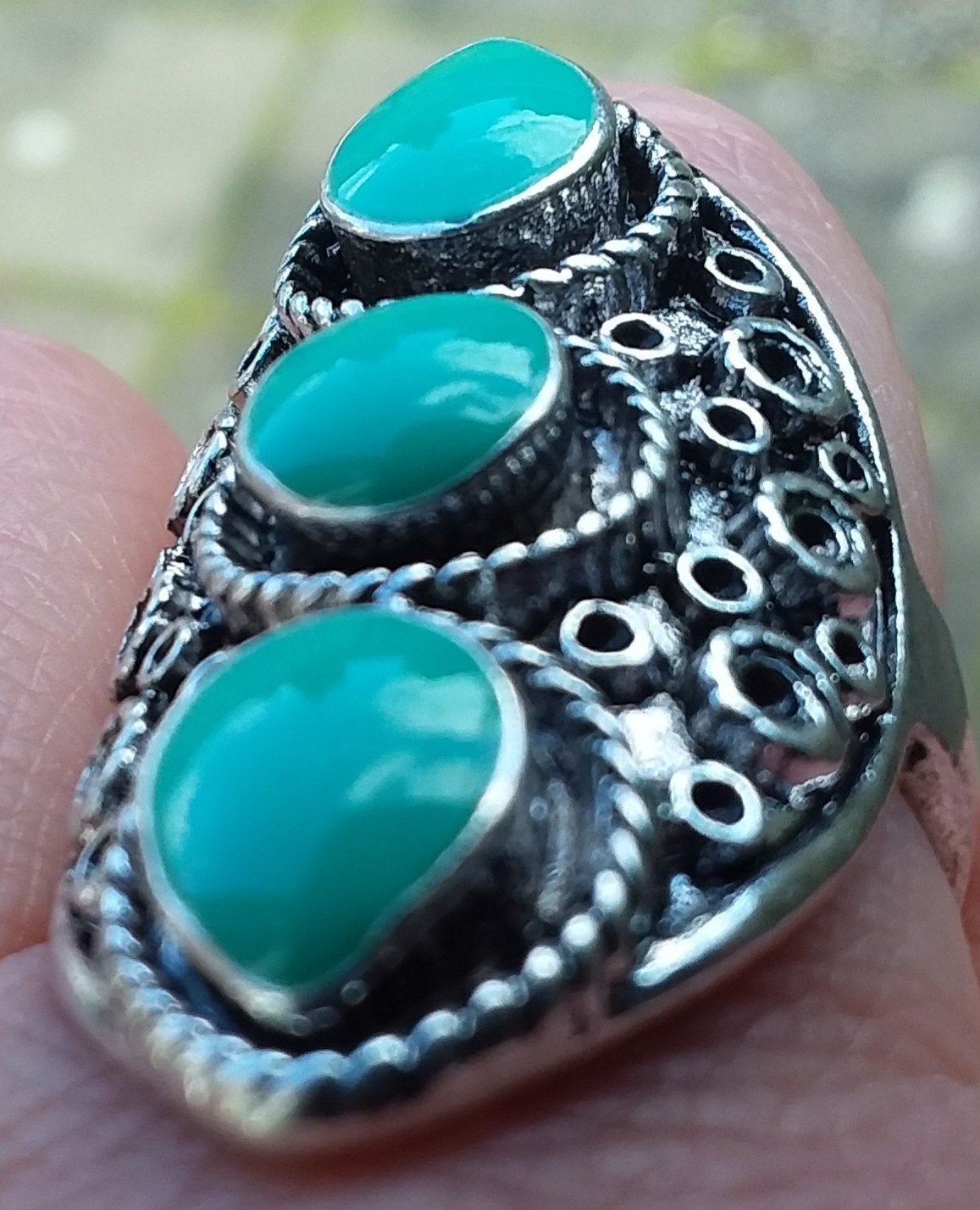 Oude vintage ring., Ophalen of Verzenden, 17 tot 18, Zilver, Dame