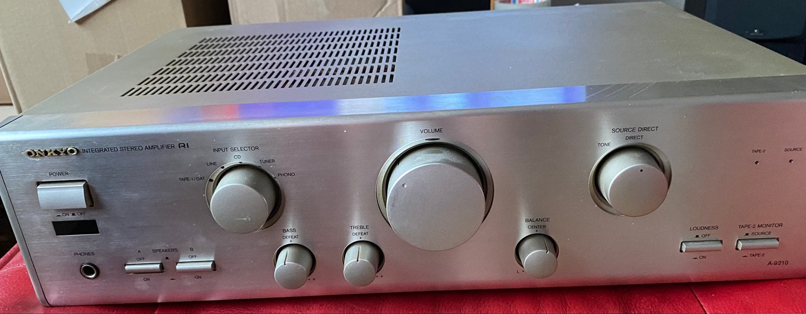 Onkyo R1 uitstekende versterker, Ophalen of Verzenden, Gebruikt, 120 watt of meer, Onkyo