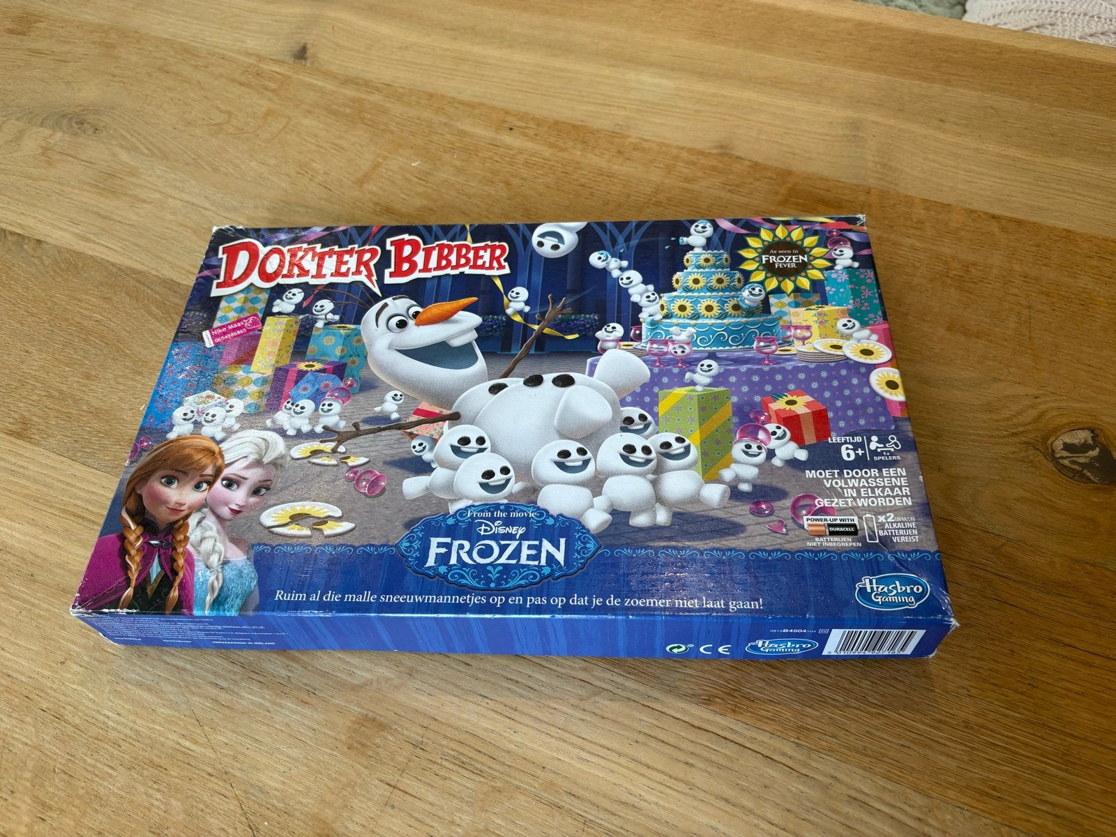 Dokter Bibber Disney Frozen editie - Zo goed als nieuw, Een of twee spelers, Ophalen of Verzenden, Gebruikt