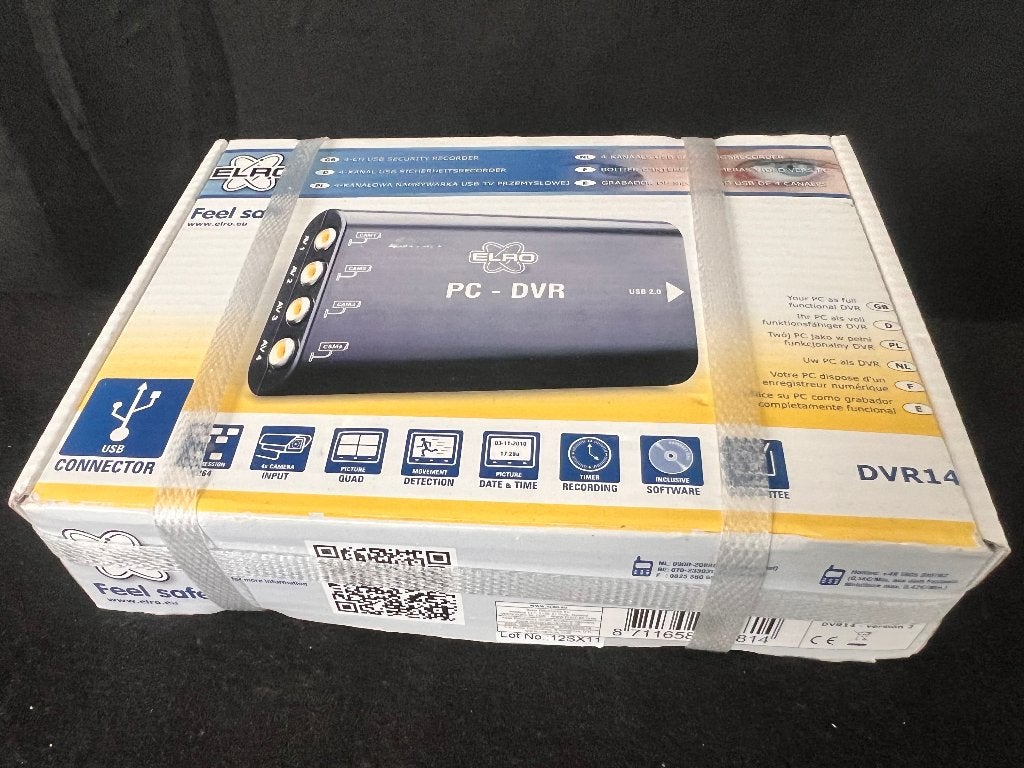 ELRO DVR14 USB DVR 4-kanaals – nieuw in ongeopende doos, Ophalen of Verzenden, Nieuw