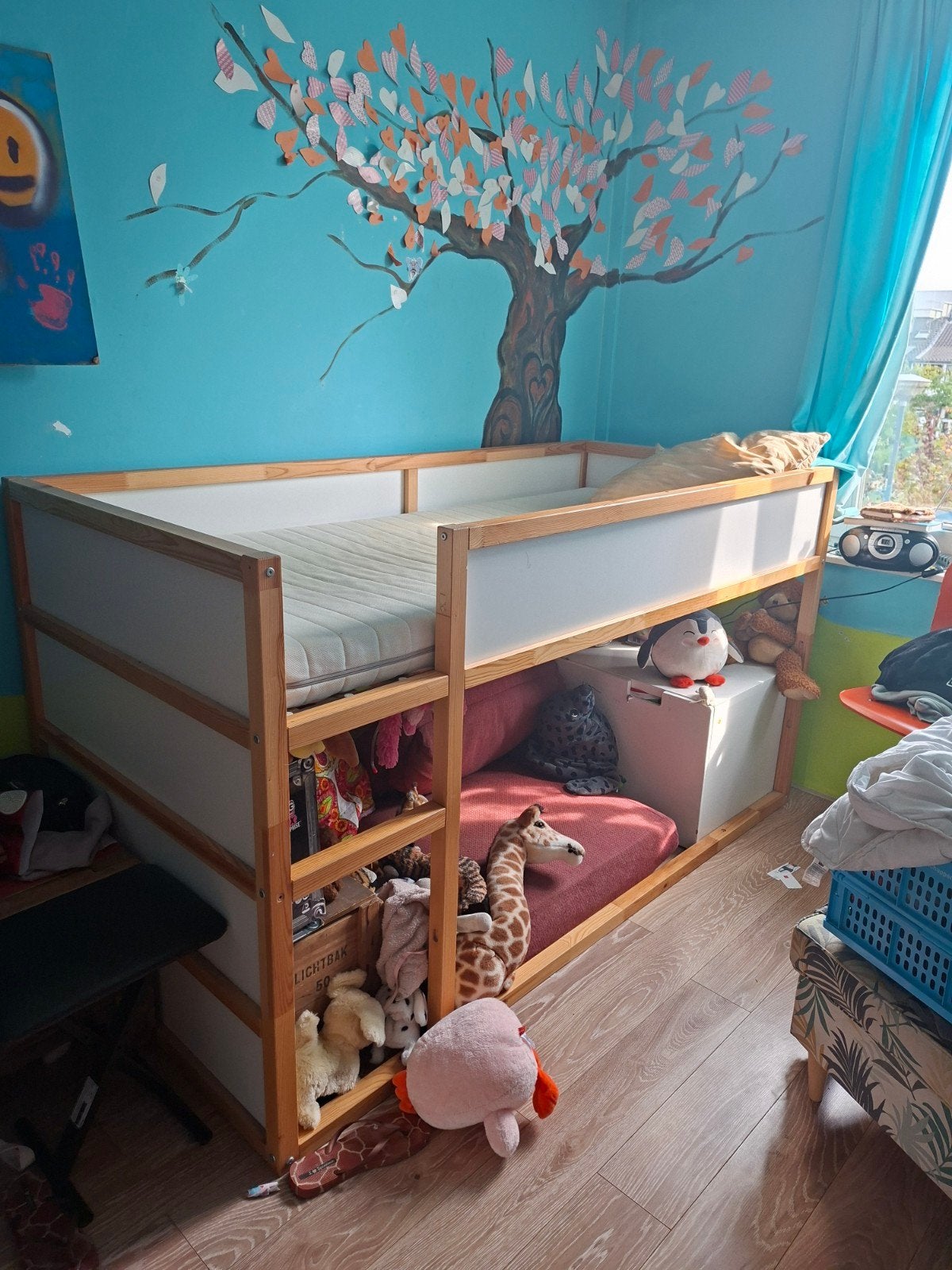 Ikea Kura bed in goede staat, Huis en Inrichting, Slaapkamer | Stapelbedden en Hoogslapers, Ophalen, 90 cm, Eenpersoons, Minder dan 160 cm