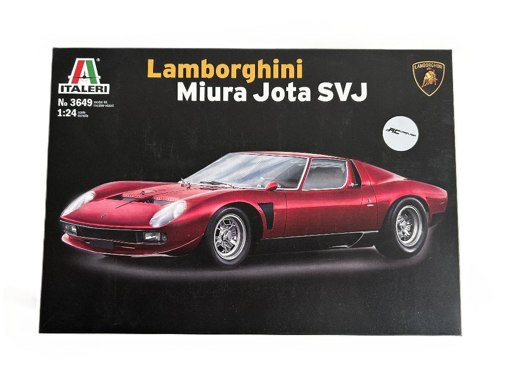 Italeri Lamborghini Miura Jota SVJ ITA-3649, Hobby en Vrije tijd, Modelbouw | Auto's en Voertuigen, Groter dan 1:32, Nieuw, Ophalen of Verzenden
