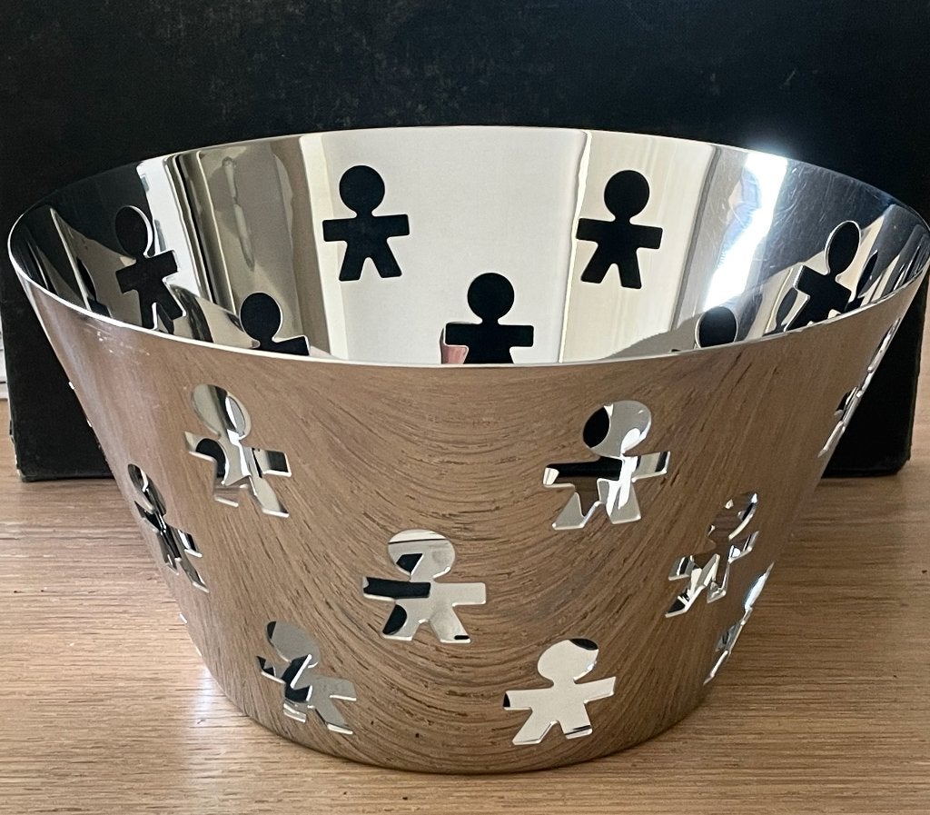 Alessi RVS schaal / mand model Girotondo King-Kong, Ophalen of Verzenden