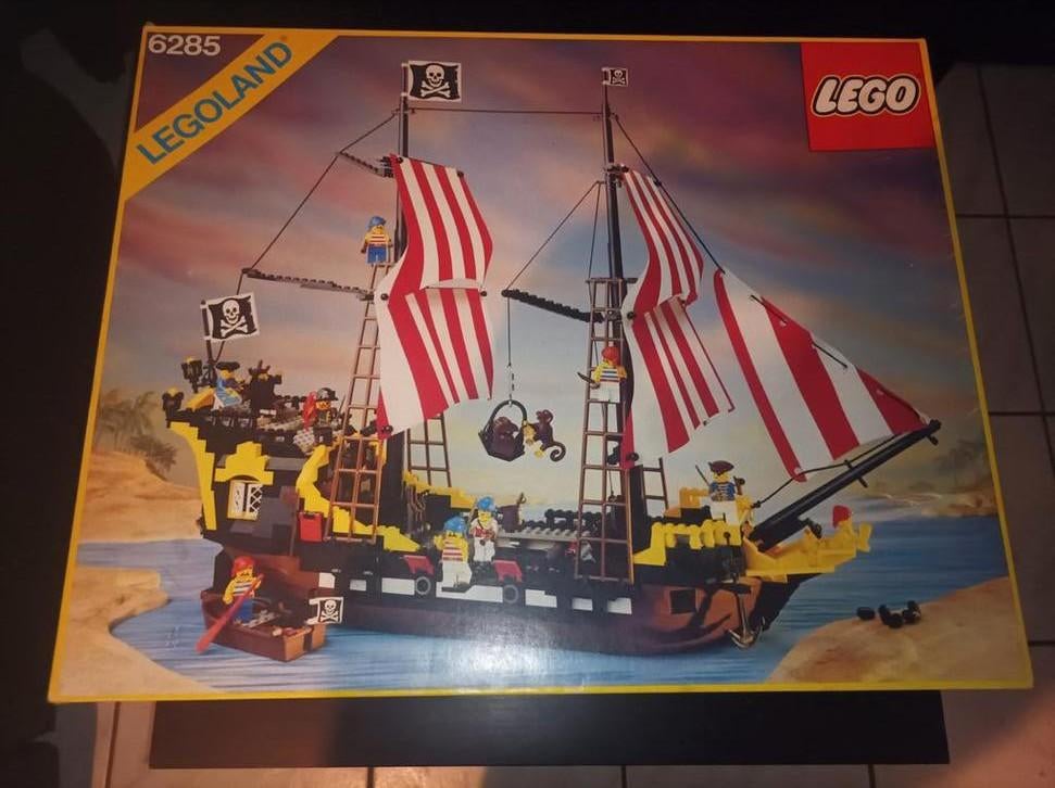 Lego 6285 Black Seas Barracuda met doos en handleiding IZGS, Gebruikt, Lego, Ophalen of Verzenden, Compleet