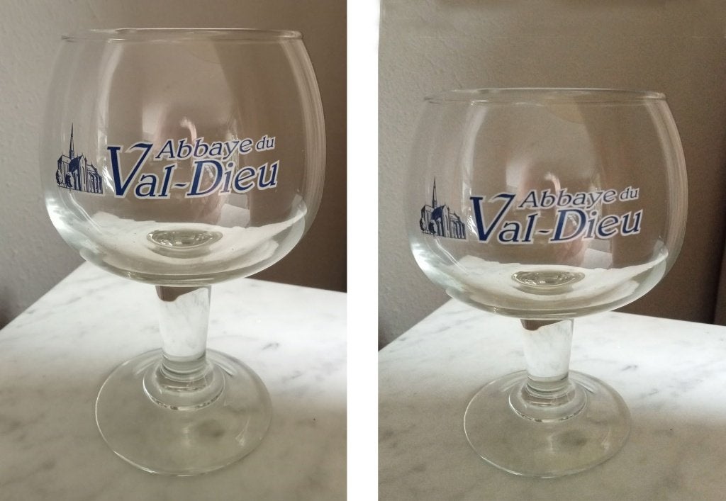 3 Val Dieu Bierglazen., Ophalen of Verzenden, Zo goed als nieuw, Glas of Glazen, Overige merken
