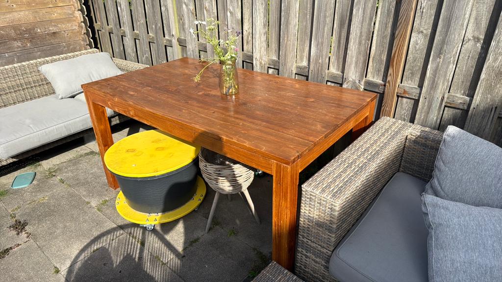 Tafel 160x90, Huis en Inrichting, Tafels | Eettafels, Ophalen, Gebruikt, 50 tot 100 cm, 150 tot 200 cm