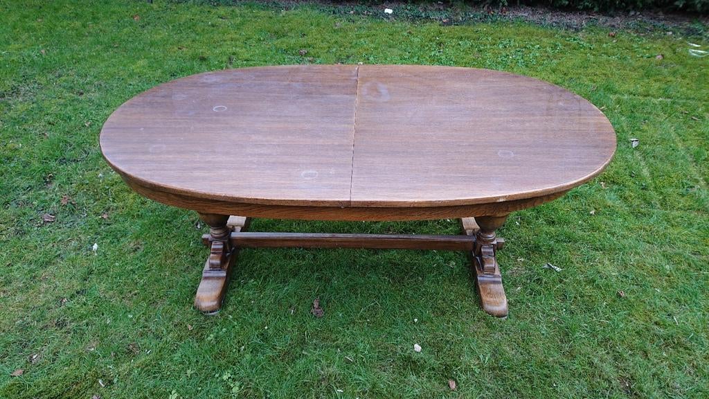 Houten eettafel van Castle Furniture., Ophalen, Gebruikt, 100 tot 150 cm, 200 cm of meer
