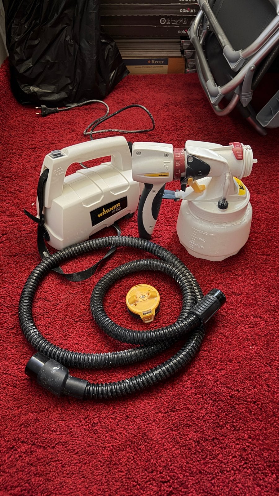 Wagner W575 Flexio elektrische Verfspuit voor Muren Plafonds, Ophalen, Gebruikt, Verfspuit of Verfpomp