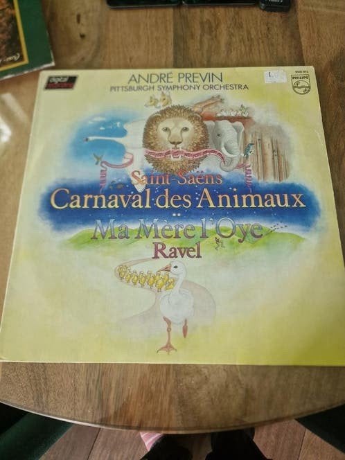 Saint-Saëns Carnaval des Animaux / Ravel Ma Mère l'Oye LP, Gebruikt, Saint-Saëns, Ophalen of Verzenden, Romantiek