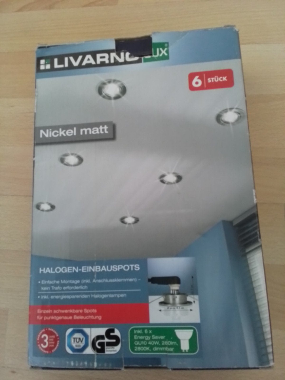 4 inbouwspots, Ophalen, Halogeen, Dimbaar, Overige merken