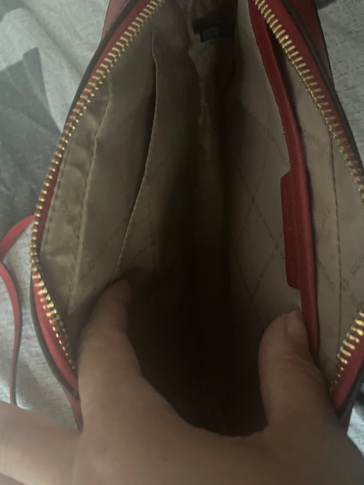 Michael Kors Schoudertasje Rood, Verzenden, Zo goed als nieuw, Rood, Schoudertasje