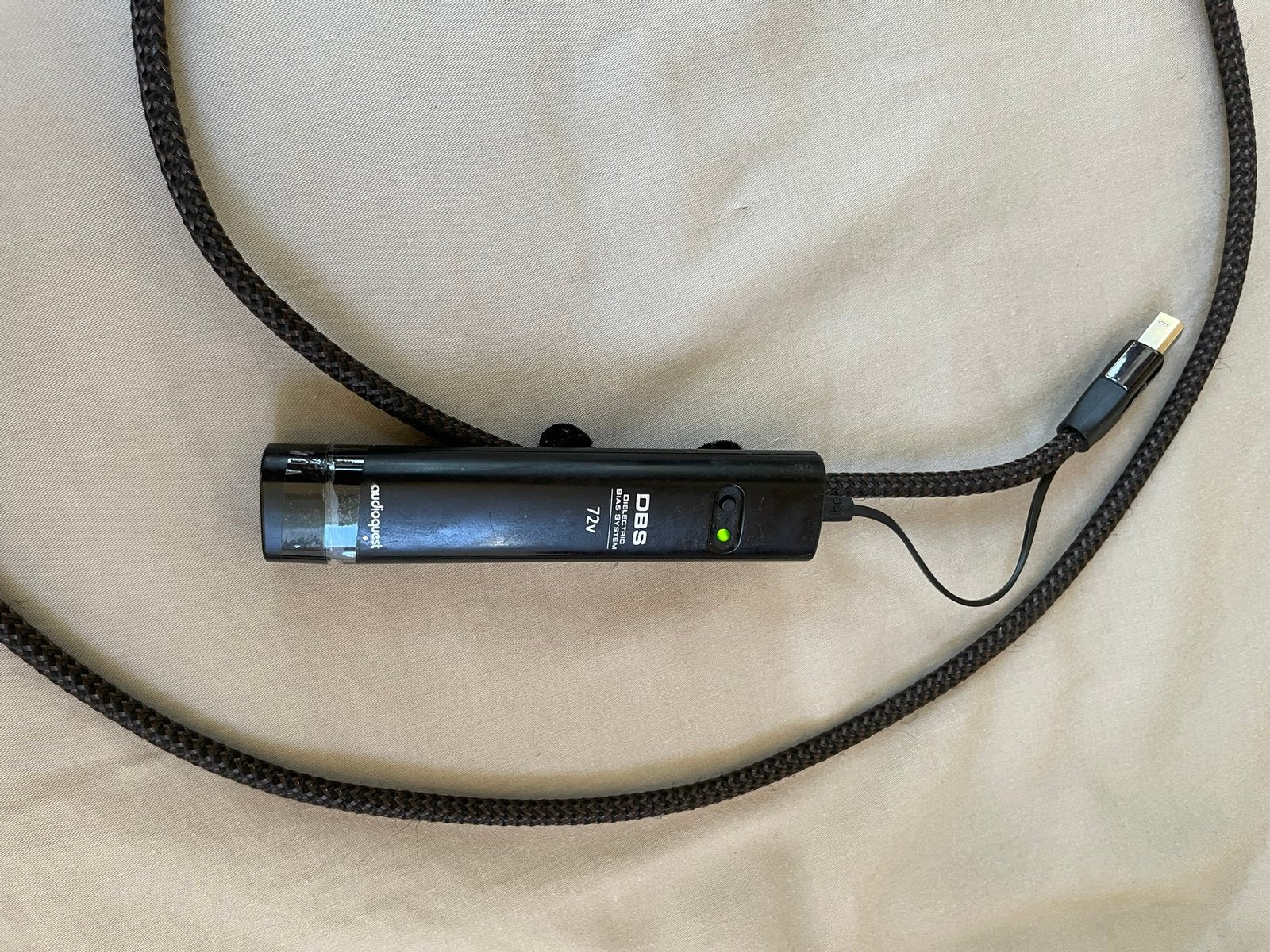 AudioQuest Coffee USB-kabel (A-B) met DBS, 1,5 meter, Ophalen of Verzenden, Gebruikt, Minder dan 2 meter, Overige kabels