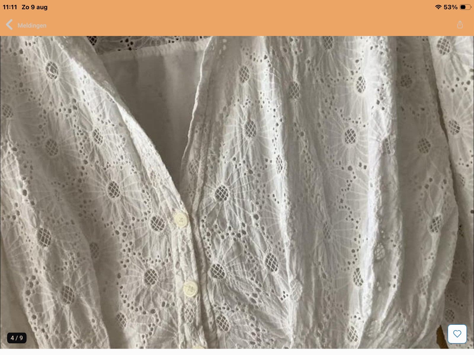 Wit bloesje.   mt S.       Zara., Verzenden, Zo goed als nieuw, Maat 36 (S), Wit