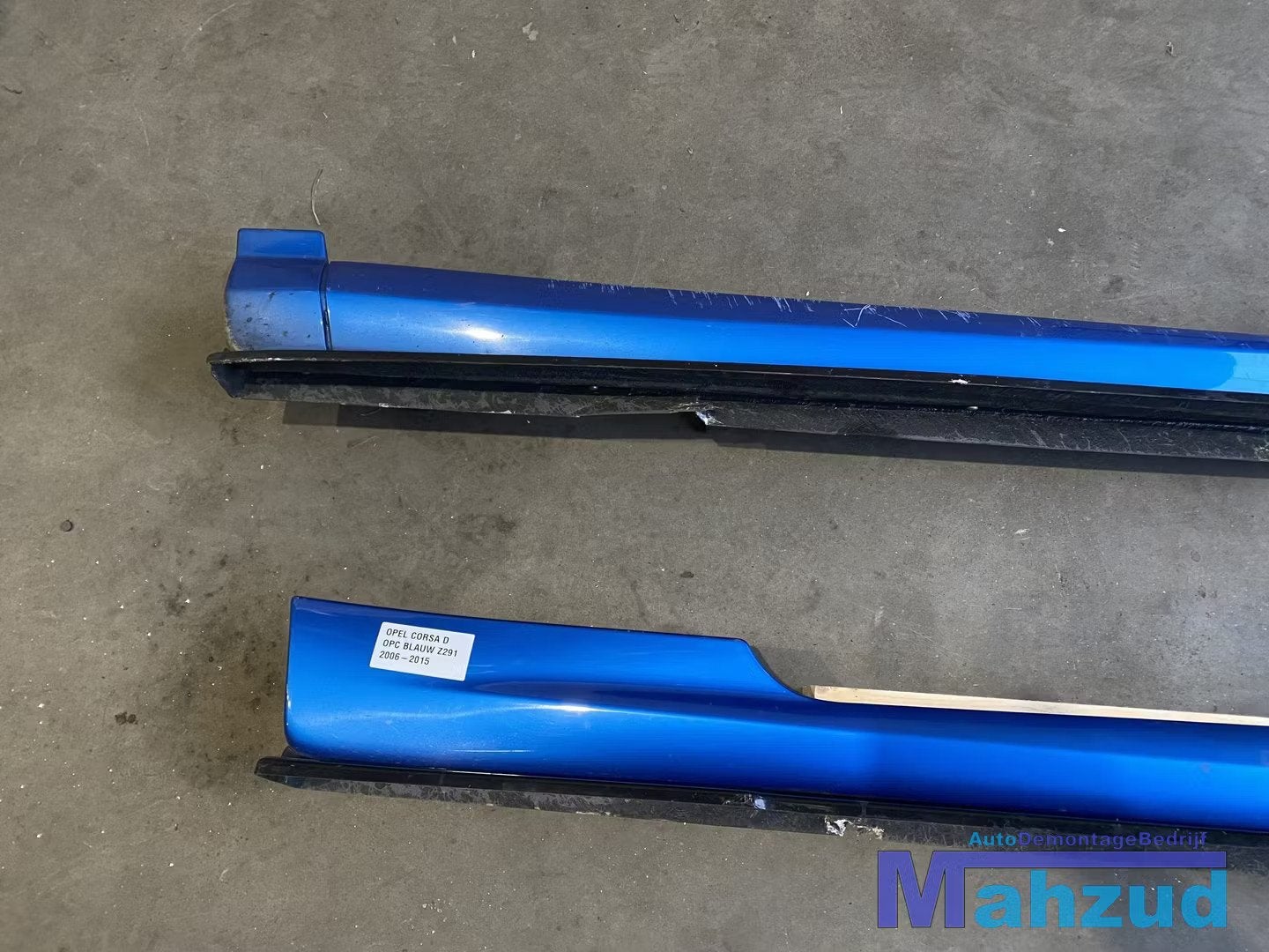 OPEL CORSA D OPC Z291 BLAUW 3 DEURS Zijskirt sideskirt 2005-, Auto-onderdelen, Gebruikt, Opel Automobile GmbH, Ophalen of Verzenden