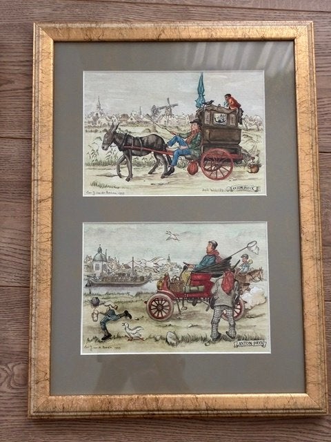Pentekening, Ophalen of Verzenden, Pentekening, Handgemaakt