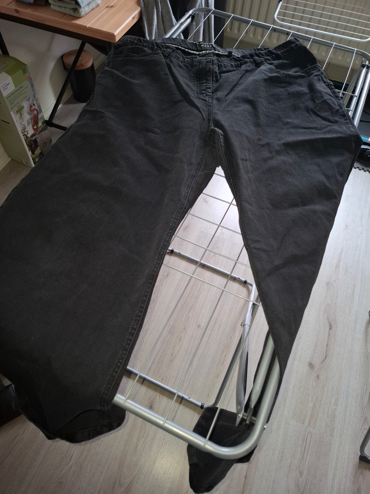 Wijde zwarte jeans. Ulla Popken Mary wide maat 50, Kleding | Dames, Grote Maten, Ophalen of Verzenden, Zo goed als nieuw, Zwart