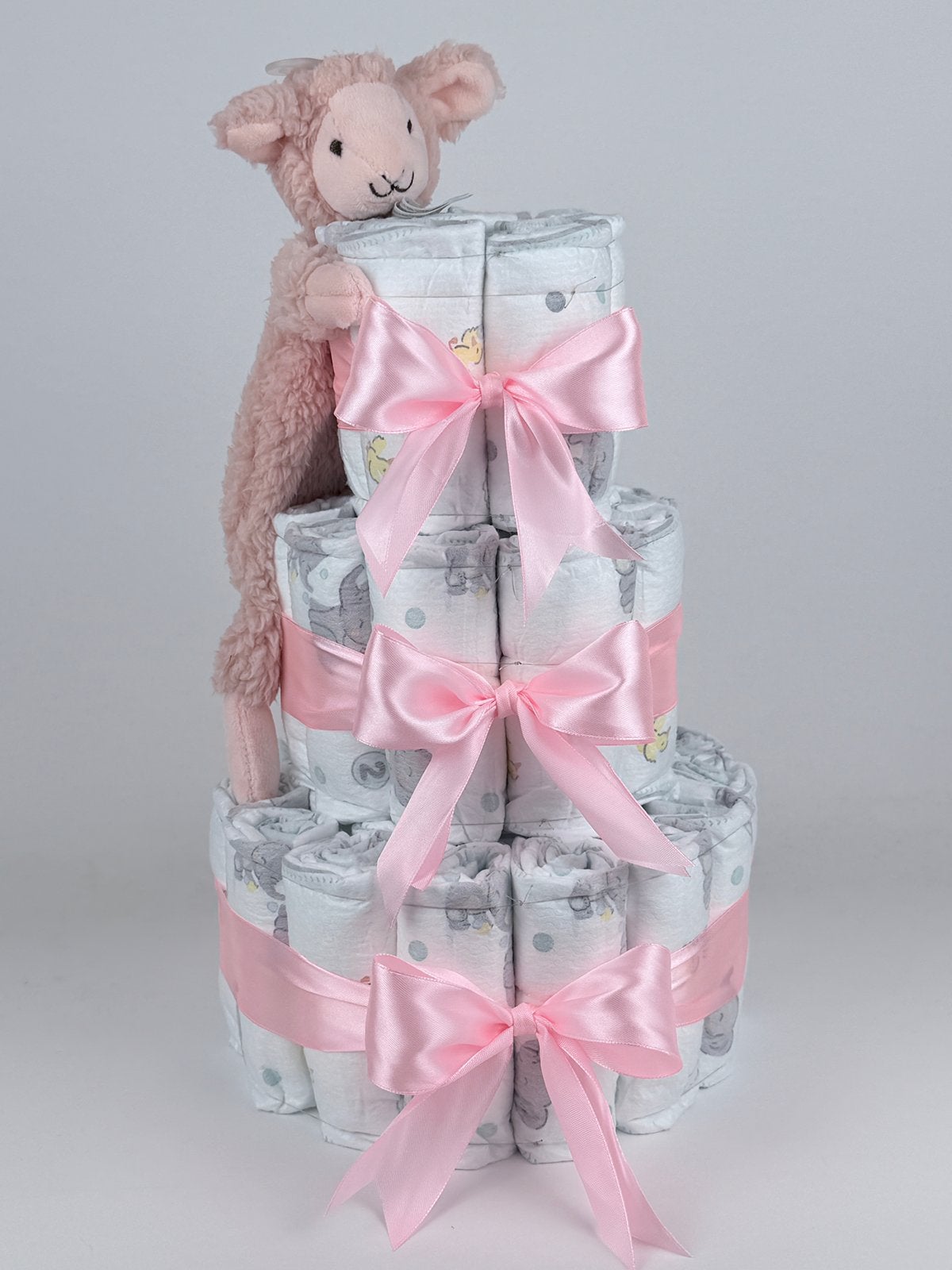 Luiertaart meisje happy horse tut lamb lotus roze, Kinderen en Baby's, Ophalen of Verzenden, Nieuw, Kraamcadeau