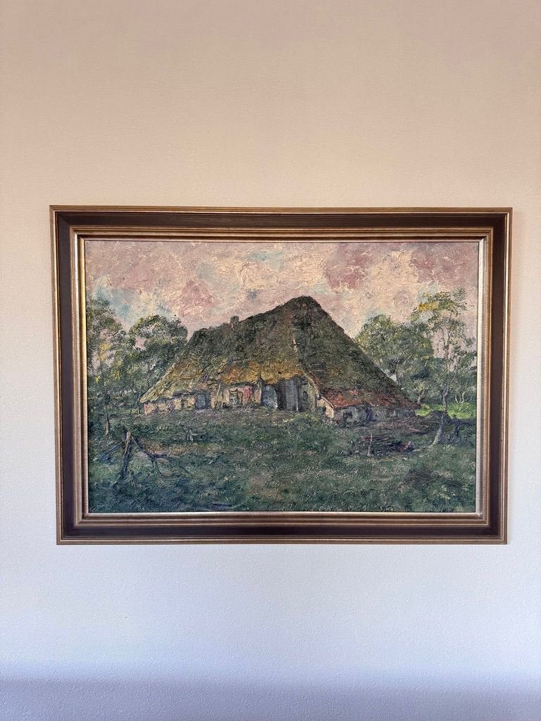 Olieverfschilderij  Peter van den Braken, Ophalen, Doek, Landschap, Olieverf