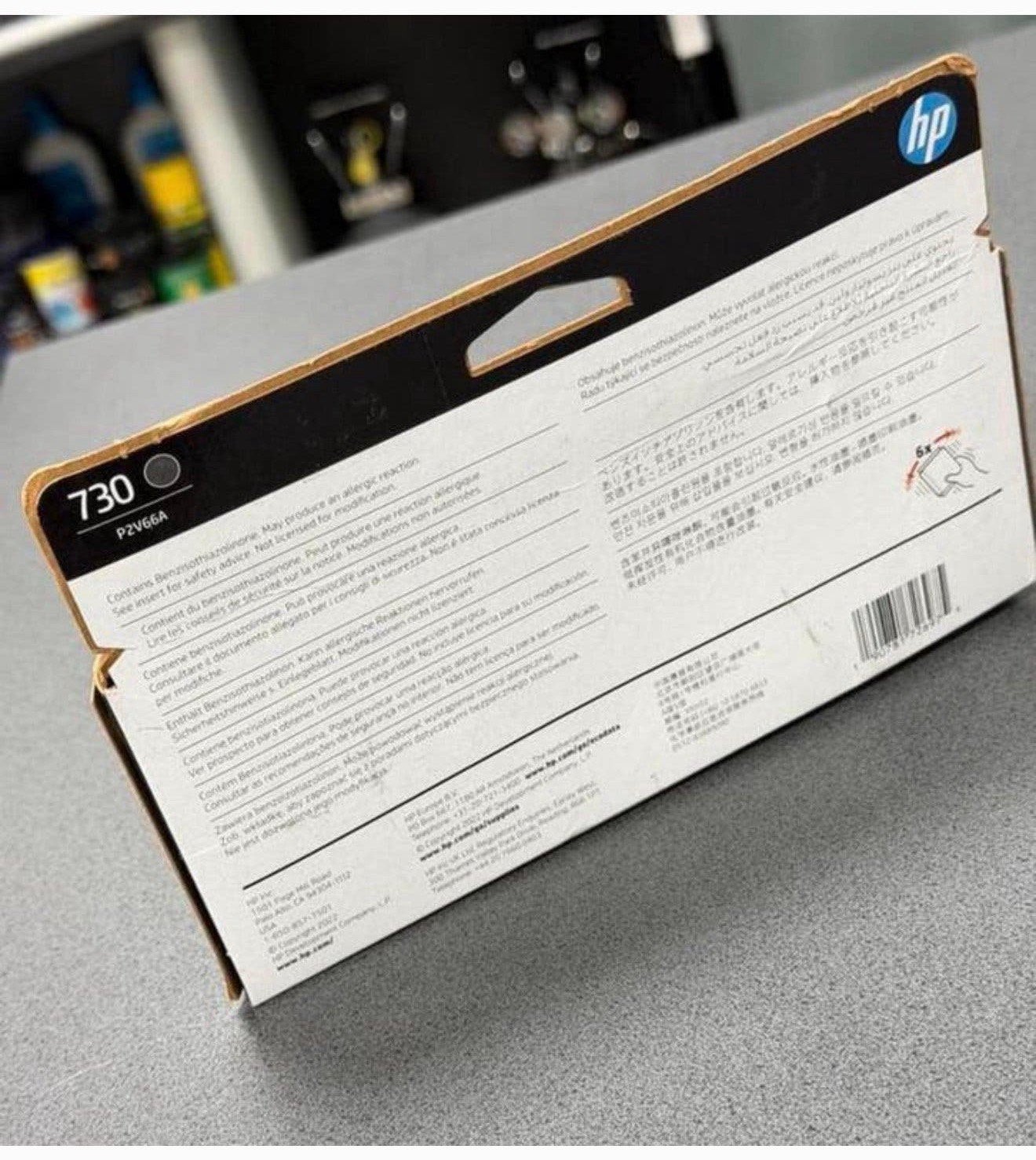 HP 730 (P2V66A) inktcartridge grijs (origineel) gray grey, P, Cartridge, P, P