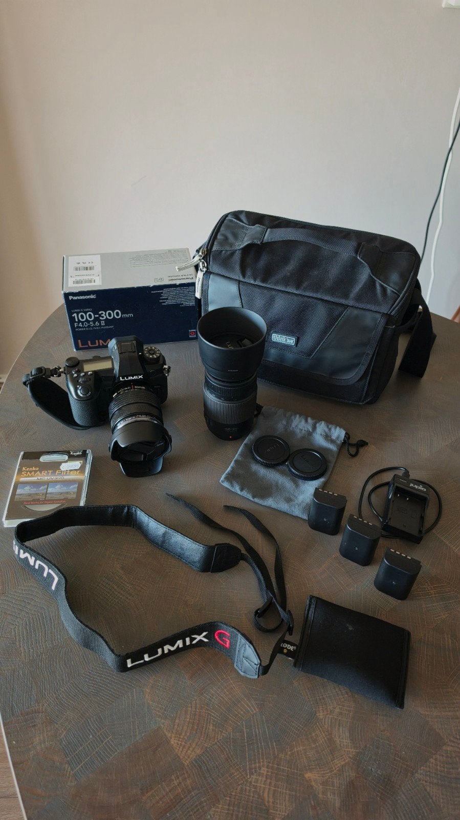Camera set- Panasonic G9 (<6500) + 12-40 pro II + 100-300 II, Ophalen of Verzenden, Zo goed als nieuw, Overige Merken, 8 keer of meer
