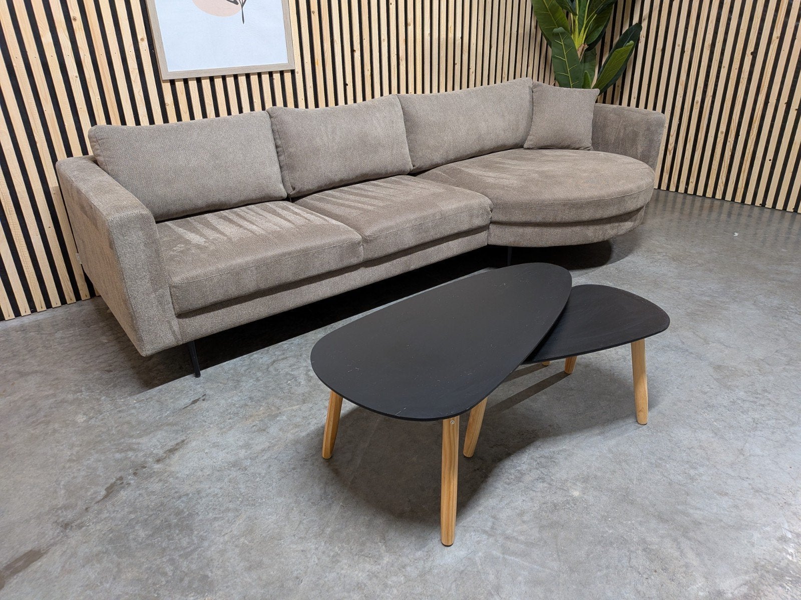 Foto 2 van Nous Living 'Narbonne' Hoekbank / Bruin - Gratis Bezorging