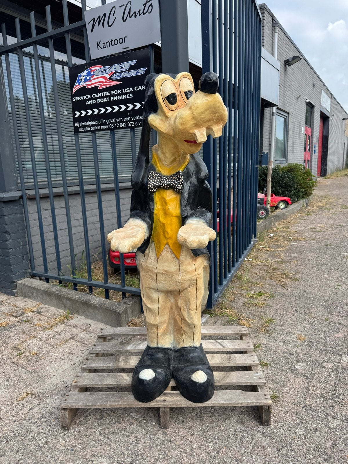 Uniek groot Goofy in smoking beeld, Ophalen, Gebruikt, Fantasy