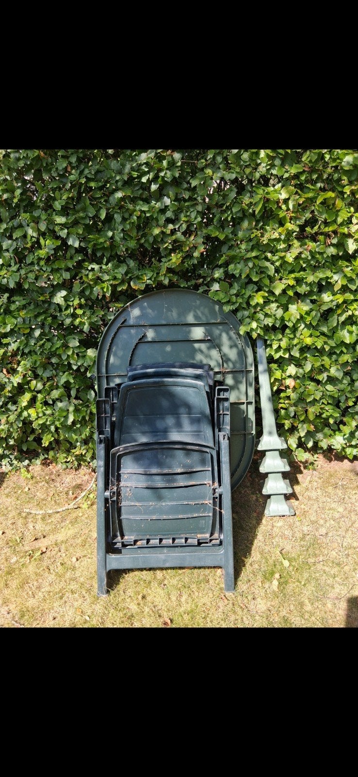 Tuinset, Ophalen, 4 zitplaatsen, Kunststof, Gebruikt