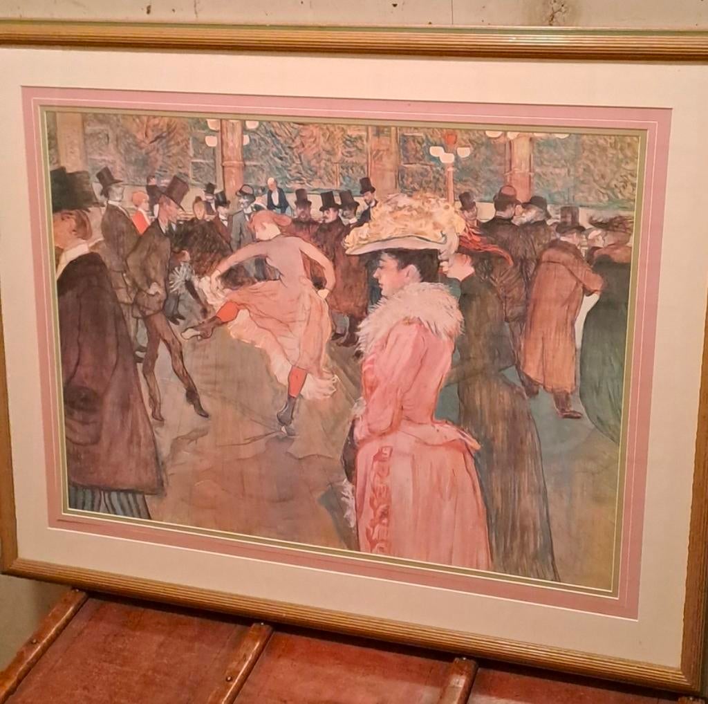 Henri de Toulouse-Lautrec Lithografie - "Moulin Rouge", Antiek en Kunst, Kunst | Litho's en Zeefdrukken, Ophalen