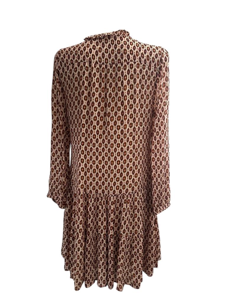 Moliin jurk S, Kleding | Dames, Jurken, Ophalen of Verzenden, Zo goed als nieuw, Rood, Onder de knie